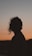 silhouette of person during sunset