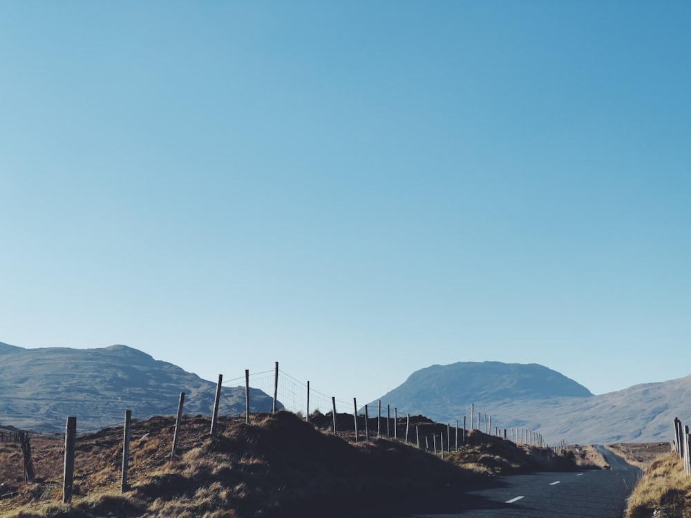 silhouette of mountain during daytime