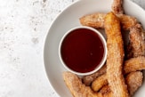 bread on white ceramic plate