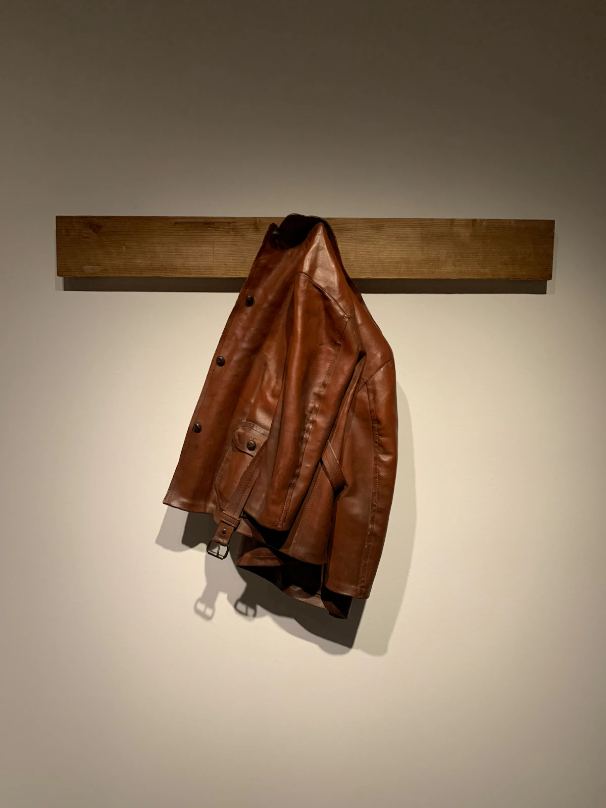 Cowhide leather jacket