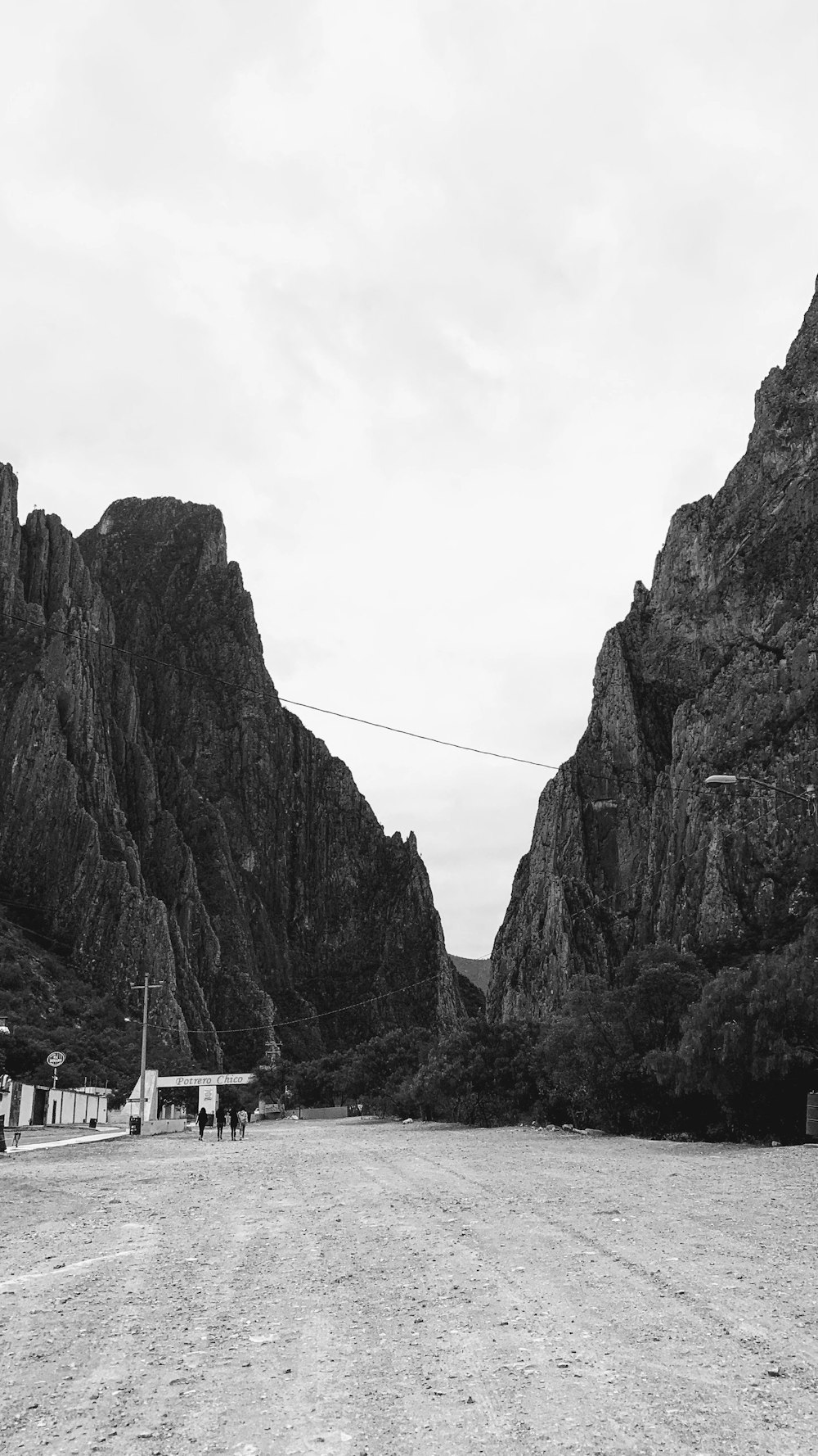 grayscale photo of mountain ranges