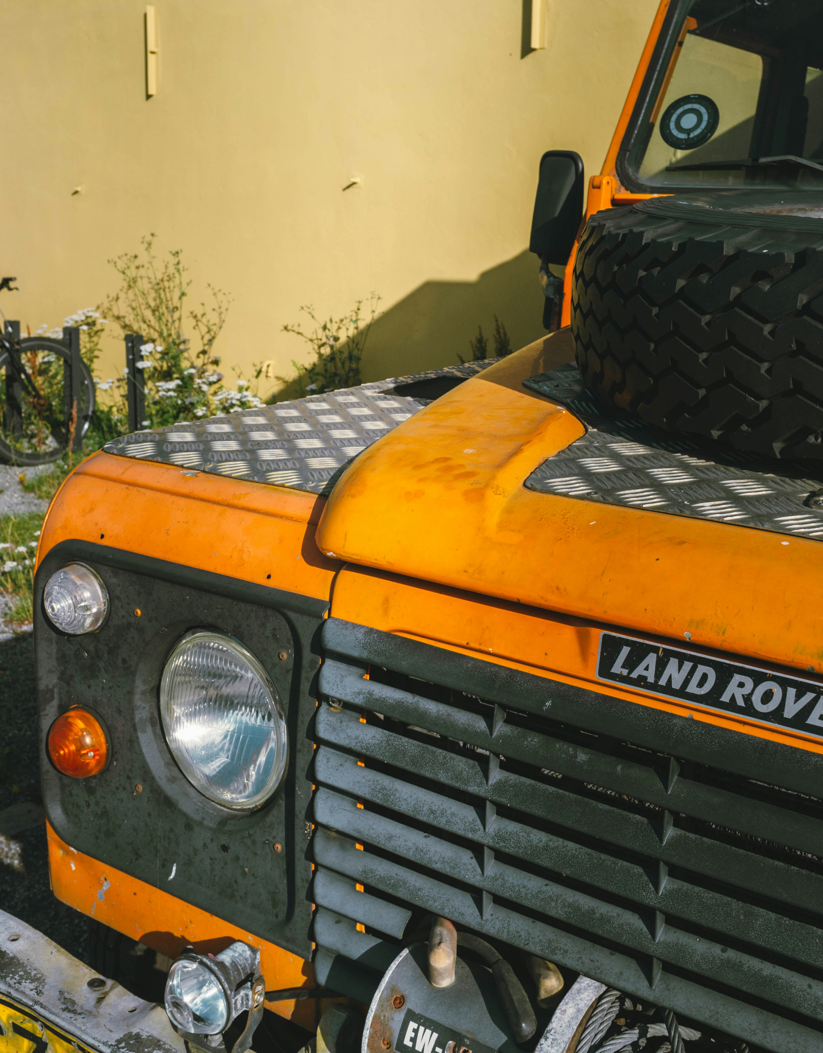 yellow and black jeep wrangler
