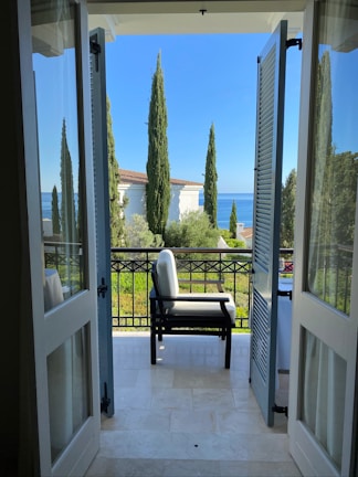 A junior suite featuring a private terrace.