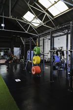 black and yellow exercise equipments
