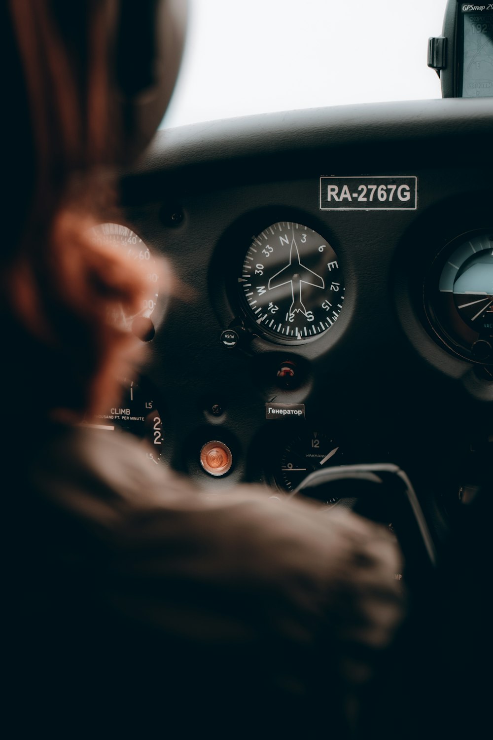 person driving car during night time