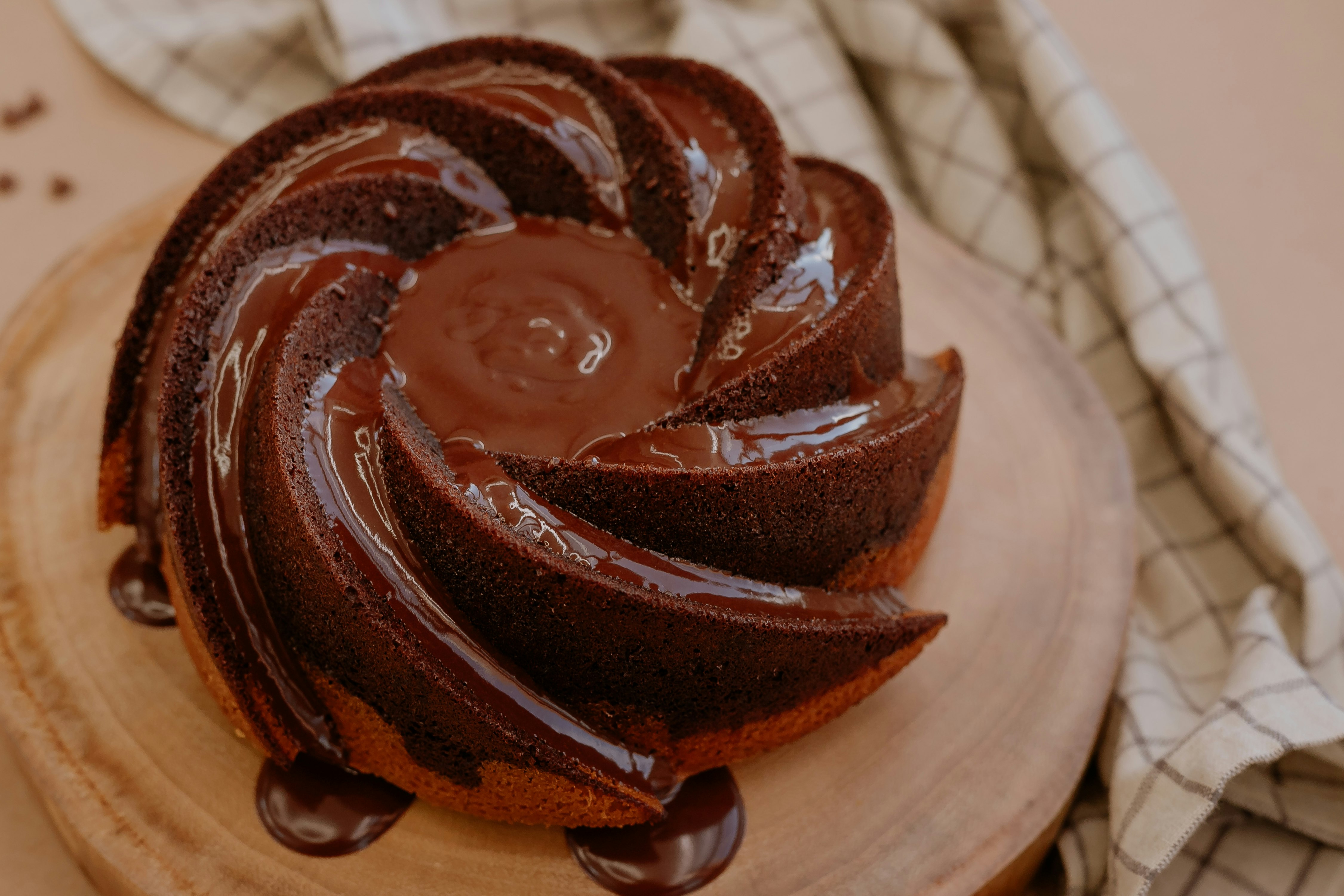 chocolate cake on white ceramic plate