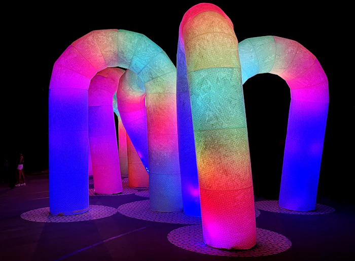 The glowing arches