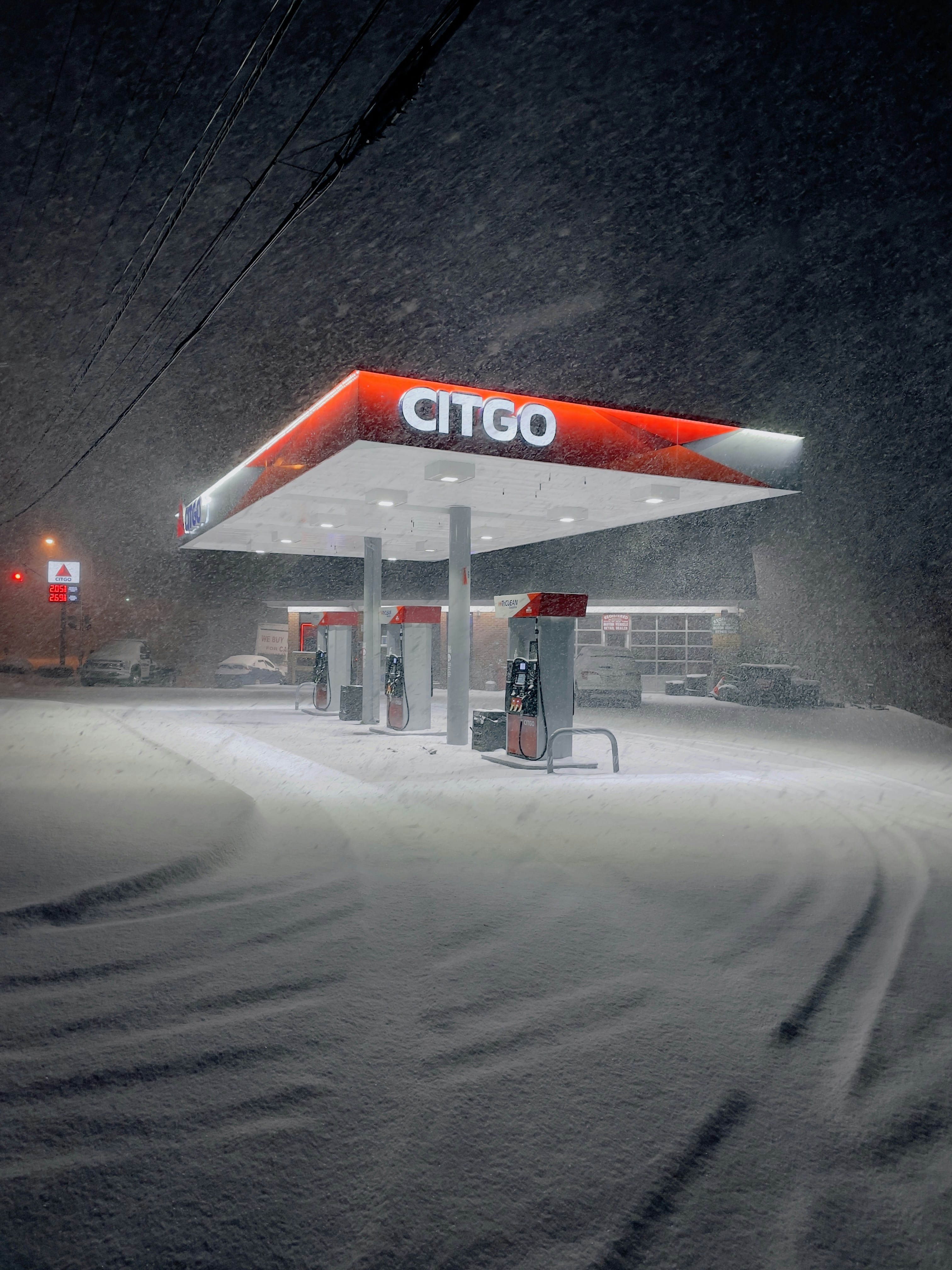 White And Red Gas Station Photo Free Machine Image On Unsplash