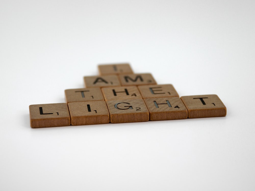 brown wooden blocks on white surface