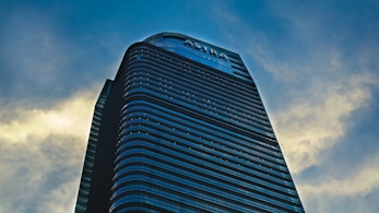 blue and gray high rise building
