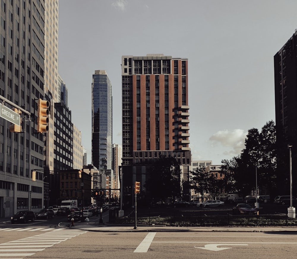 brown and white high rise buildings