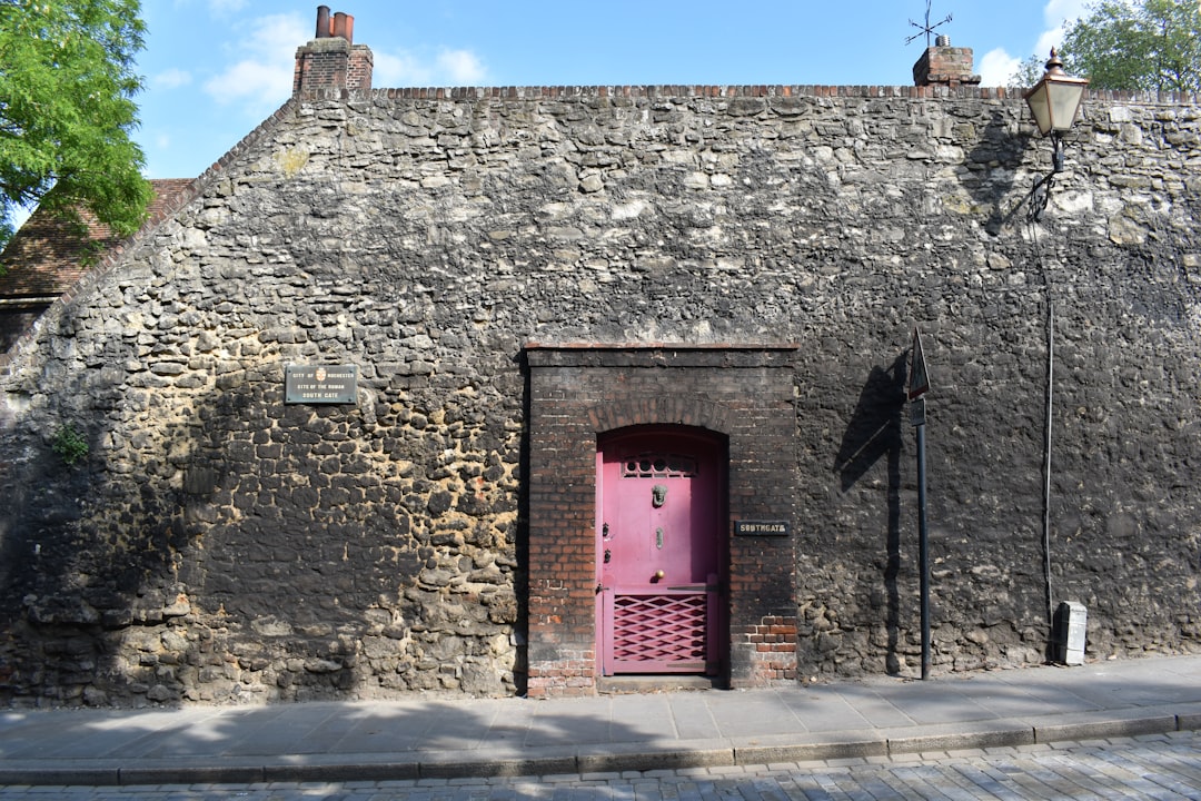 red and black concrete building