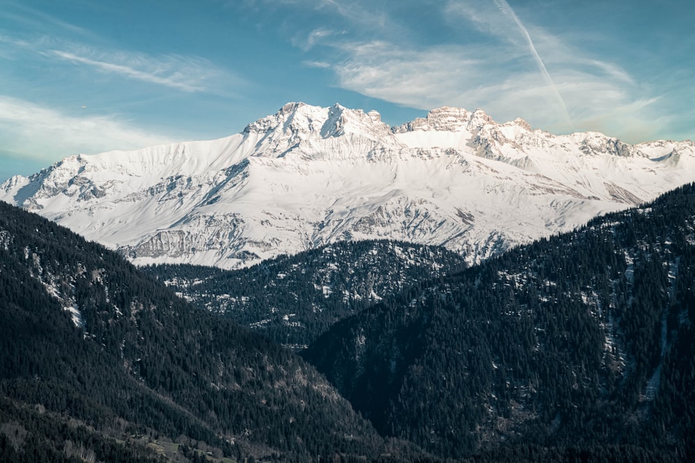 snow covered mountain under blue sky during daytime