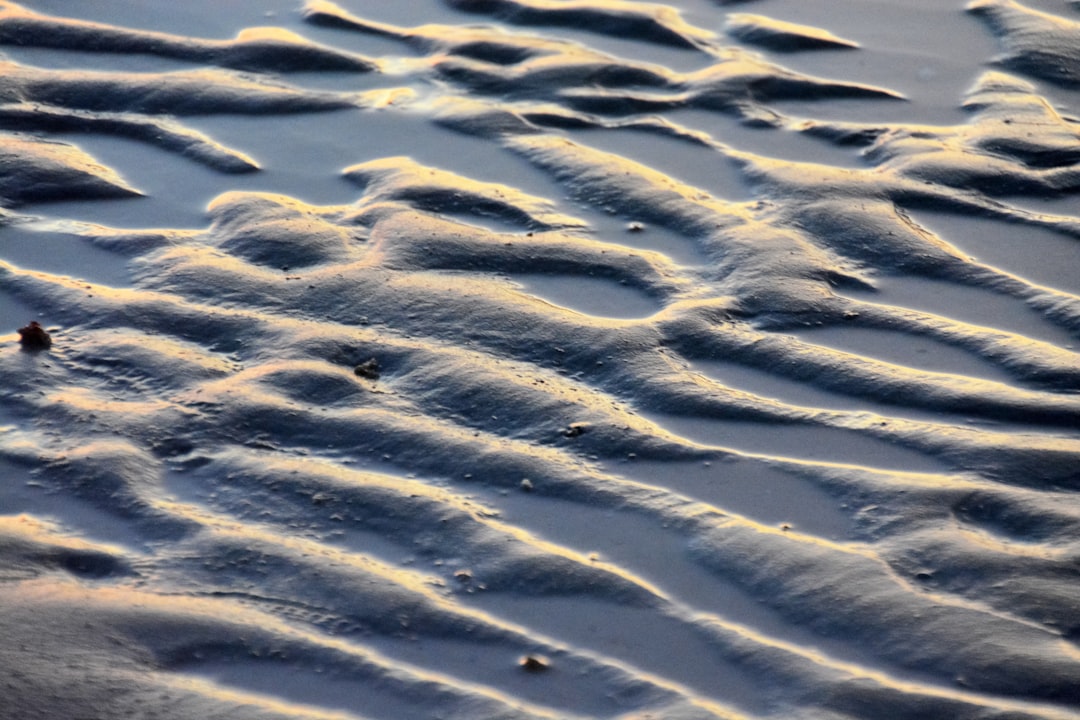 brown sand with water during daytime