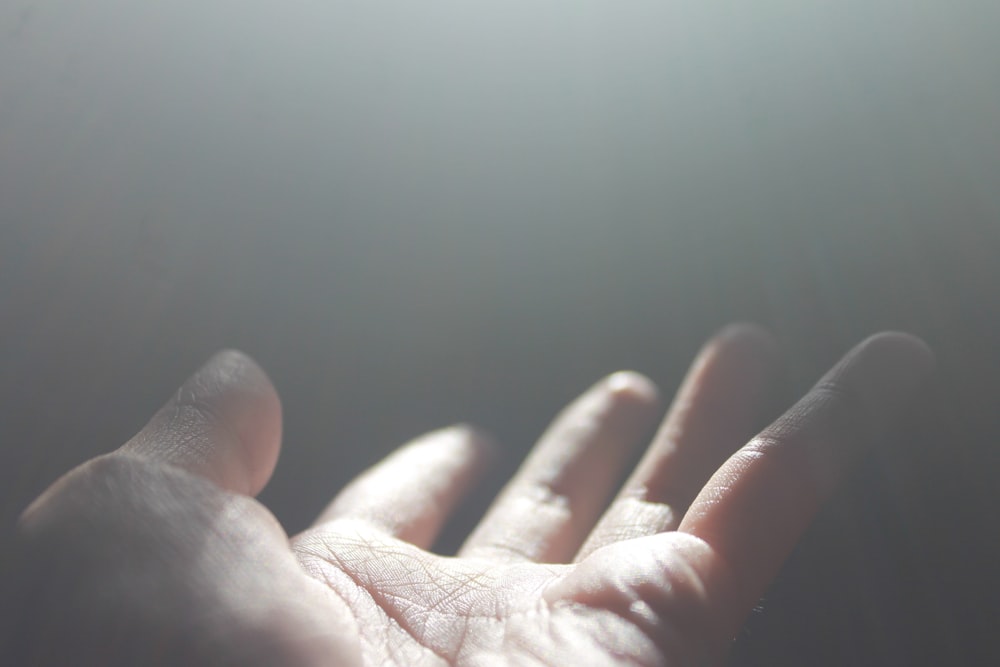 persons left hand on gray surface