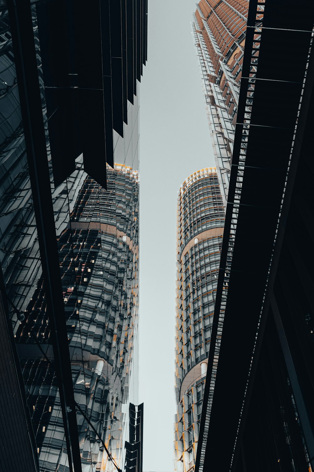 low angle photography of high rise building