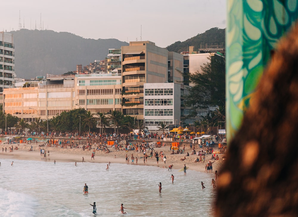 personnes sur la plage pendant la journée