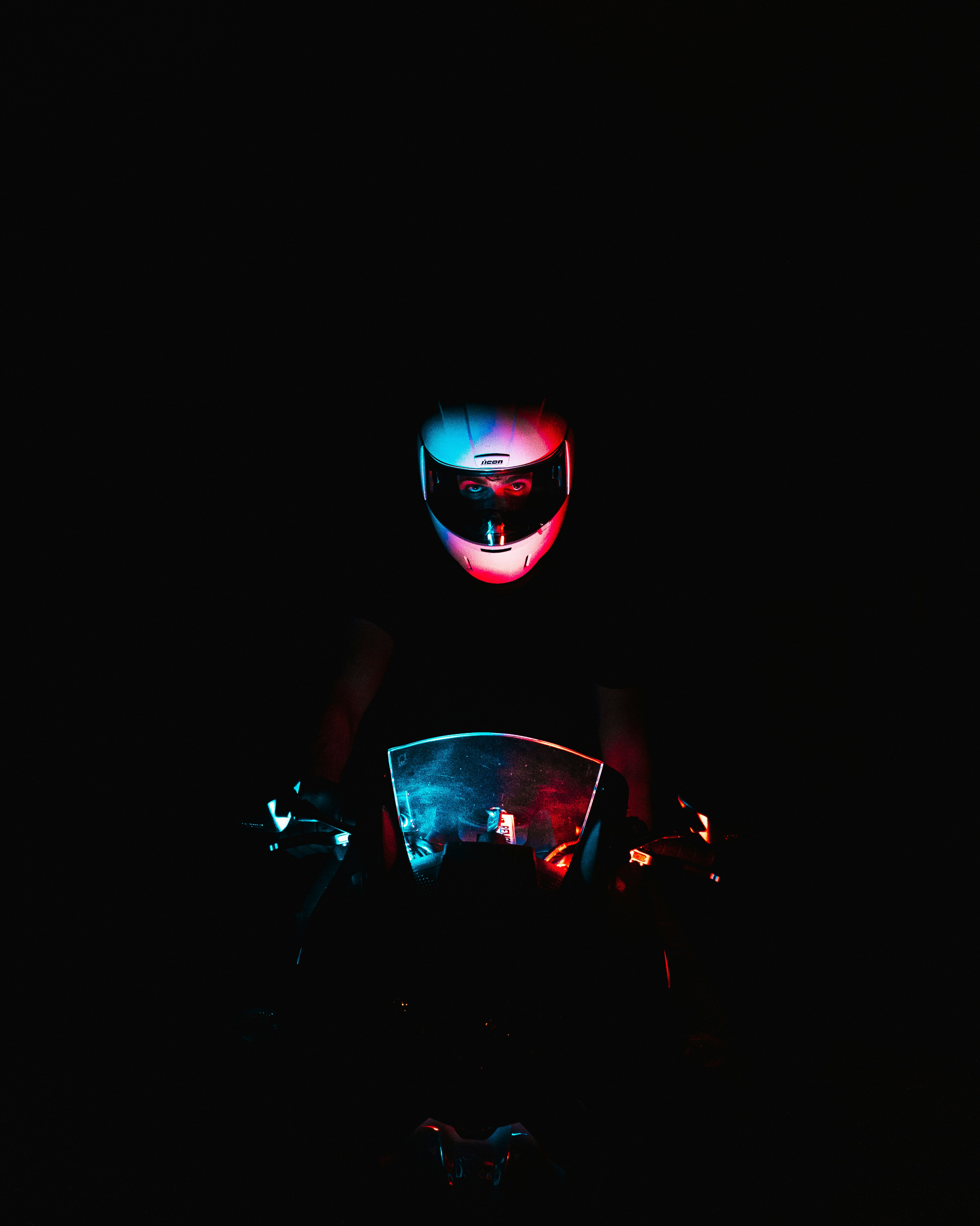 red and black round illustration