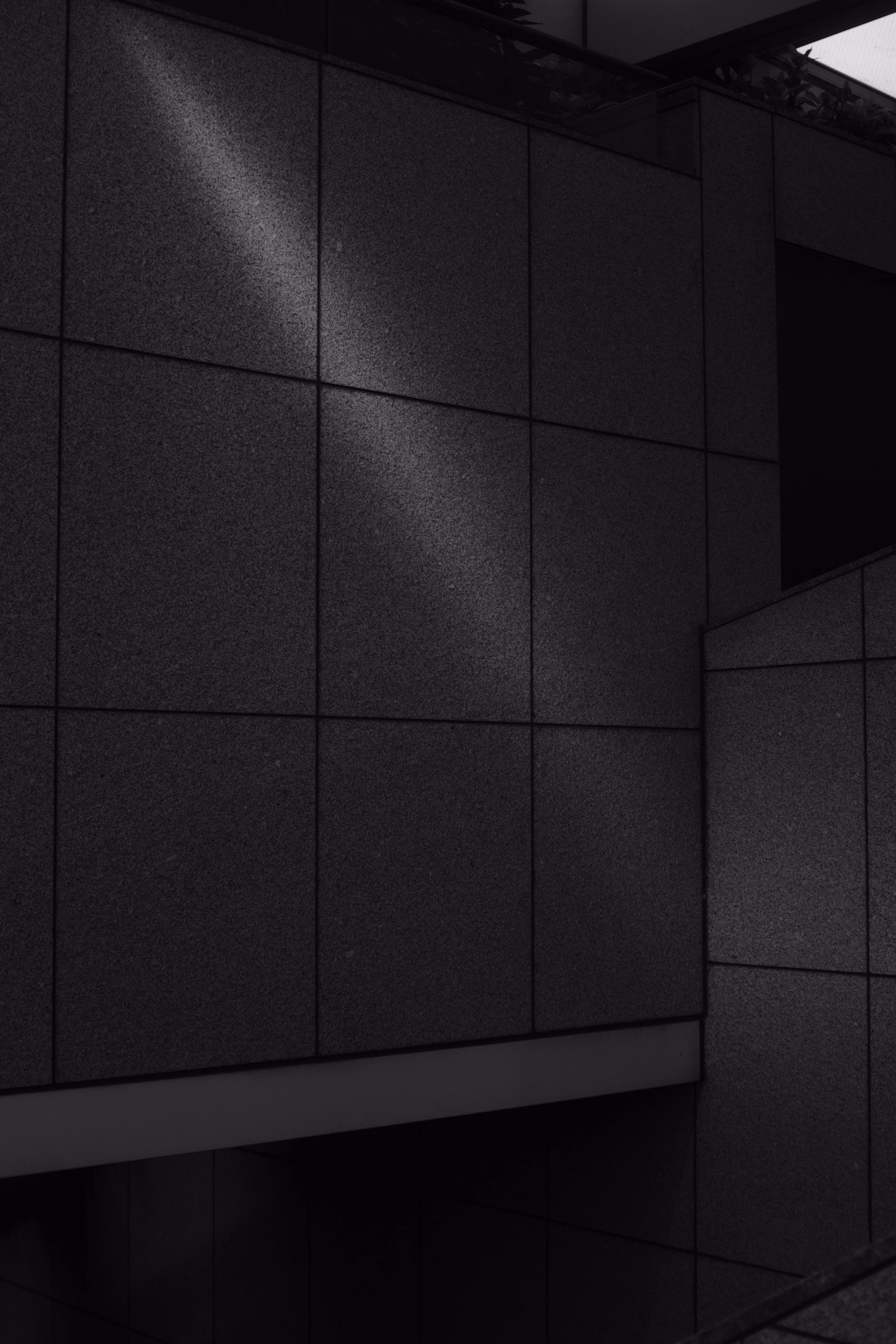black and white checkered wall