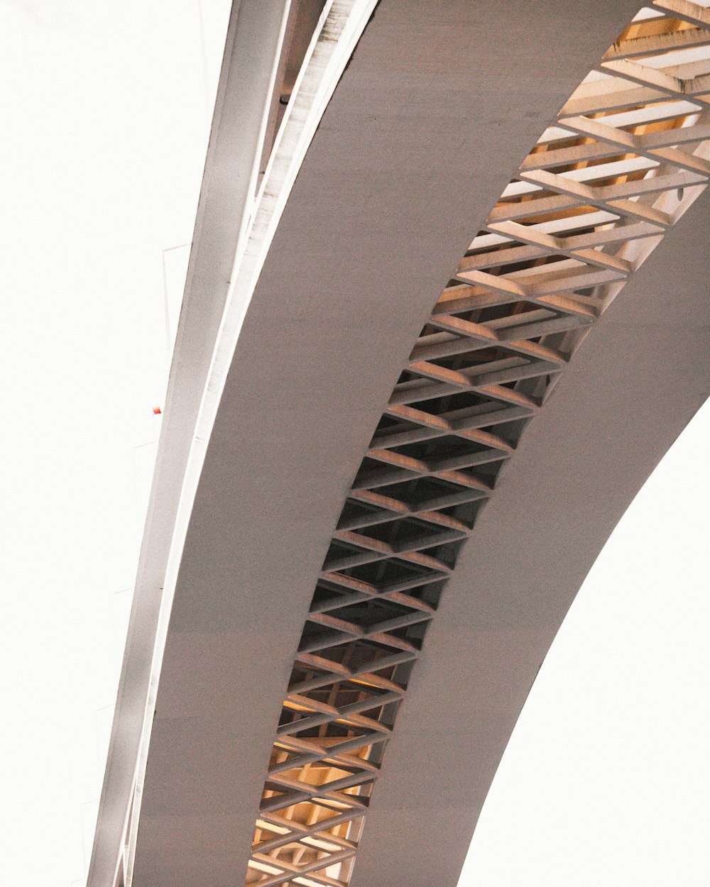 gray concrete bridge during night time