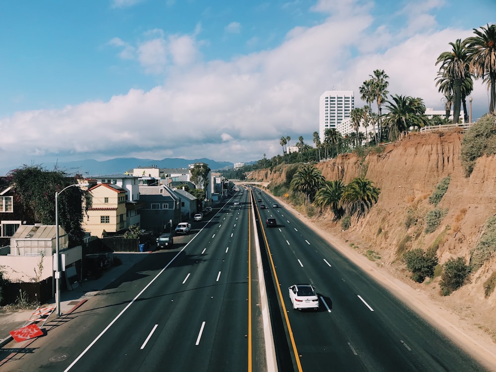 black car on road during daytime