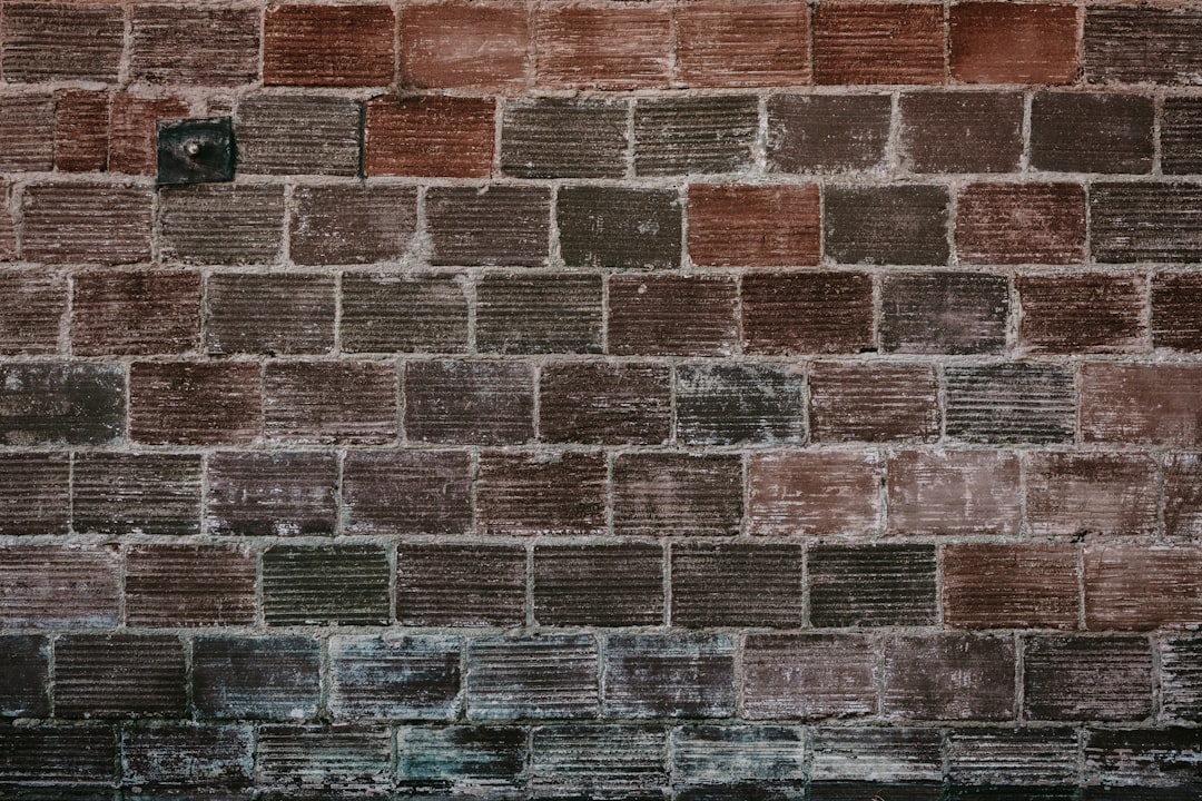 brown and gray brick wall