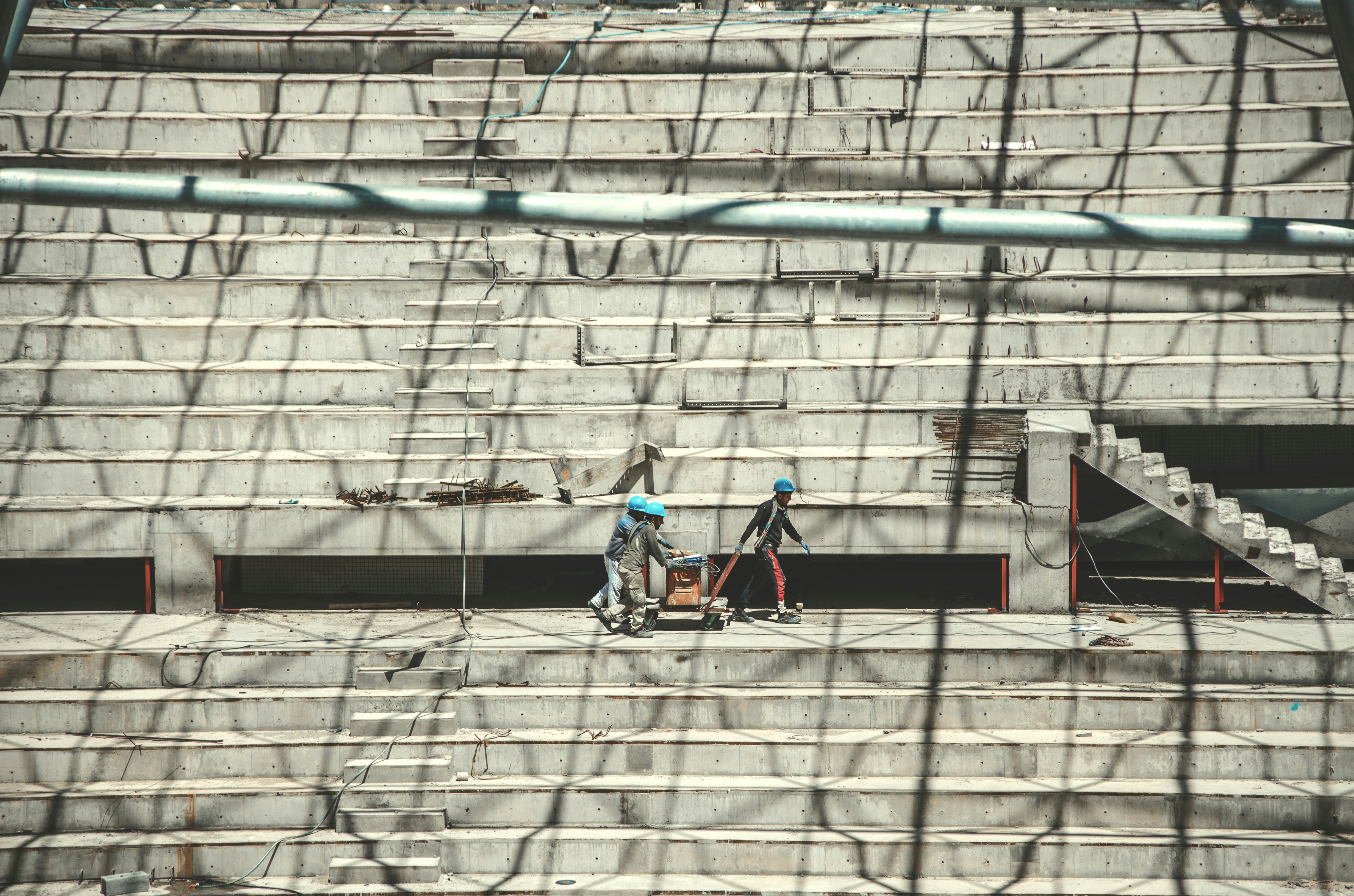 Construction professional at site