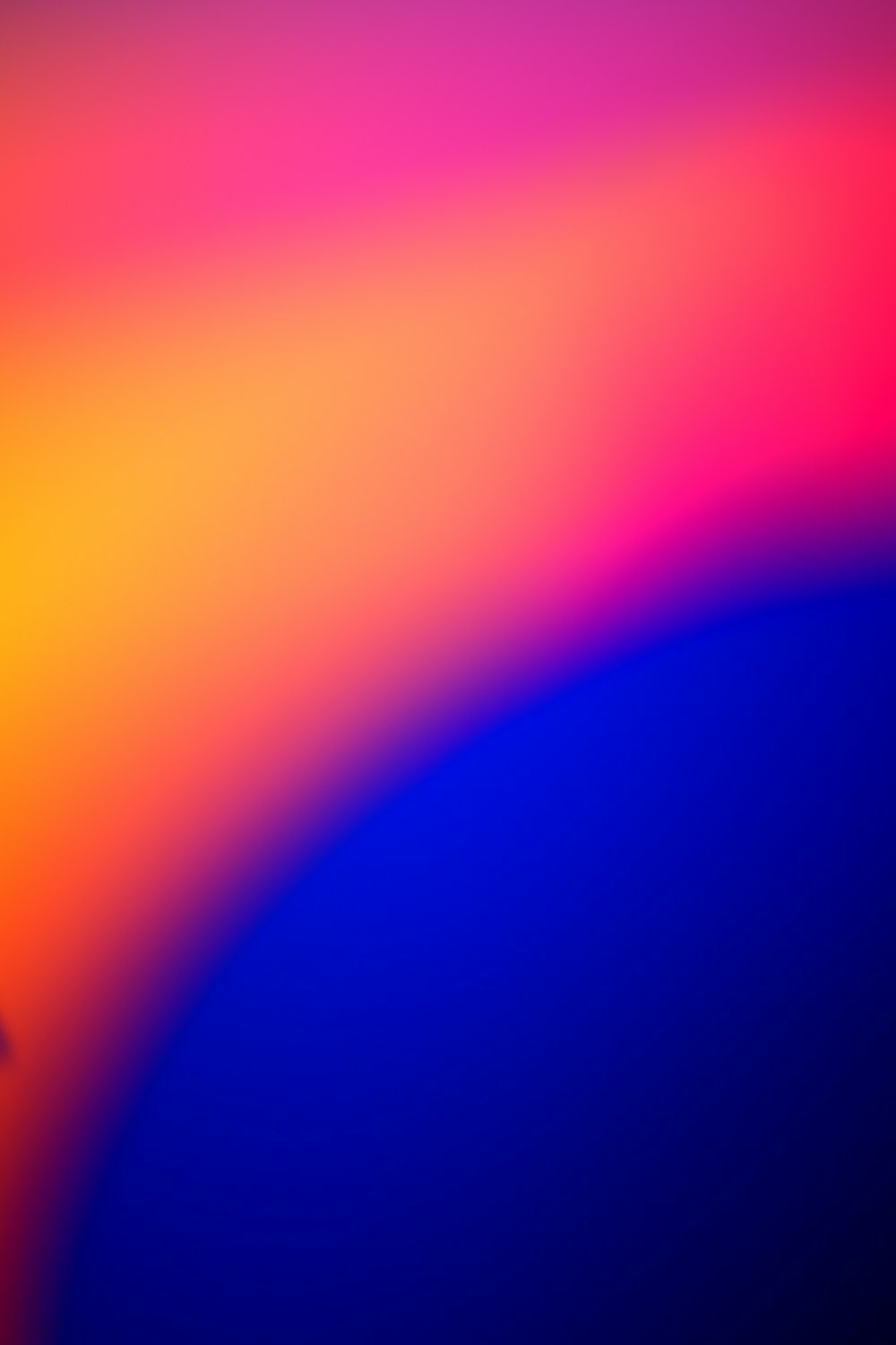 blue and orange light digital wallpaper