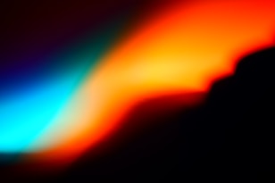 blue orange and green light