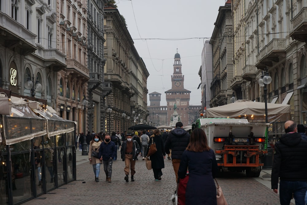 people walking on street during daytime