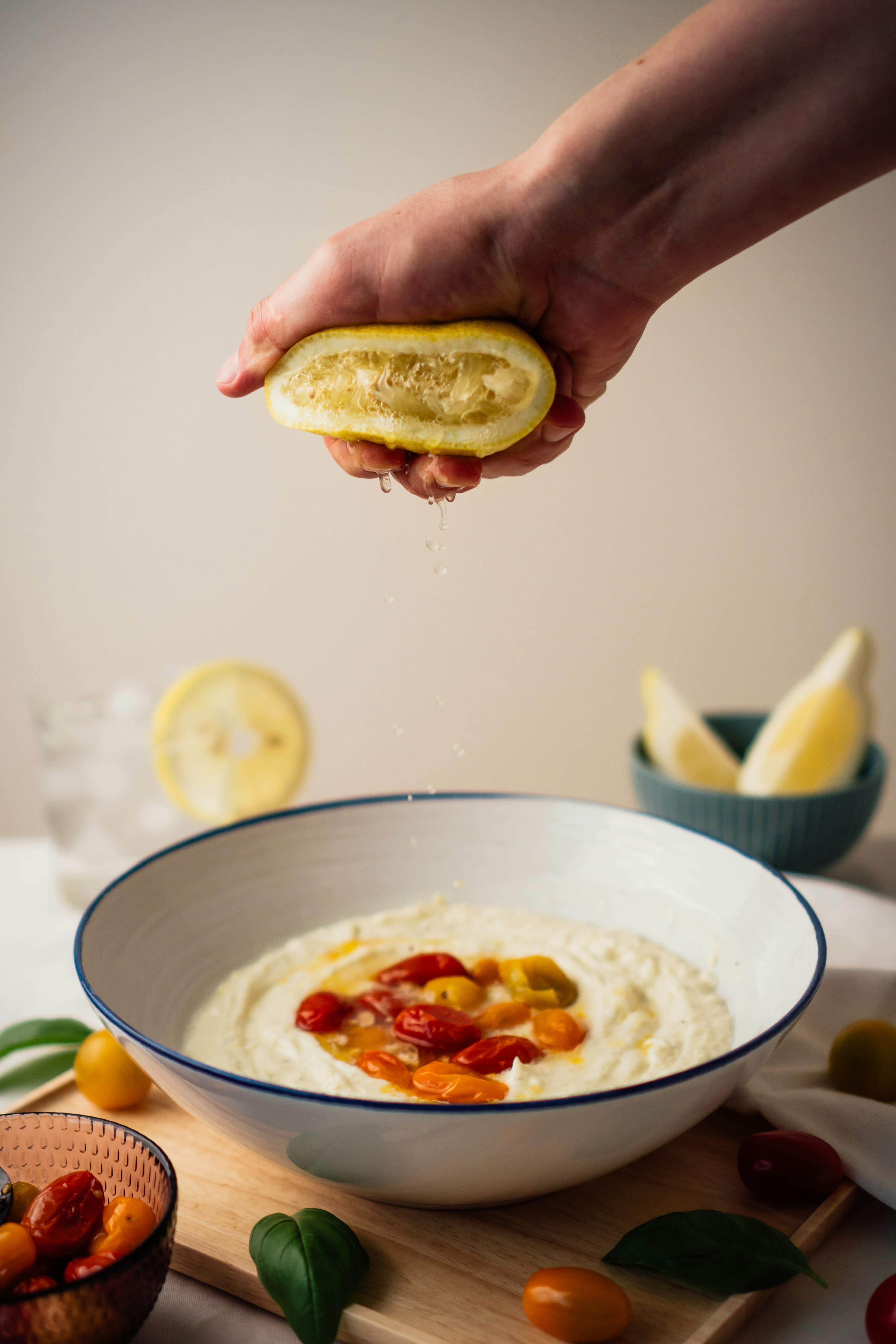 Whipped feta with roasted tomatos!