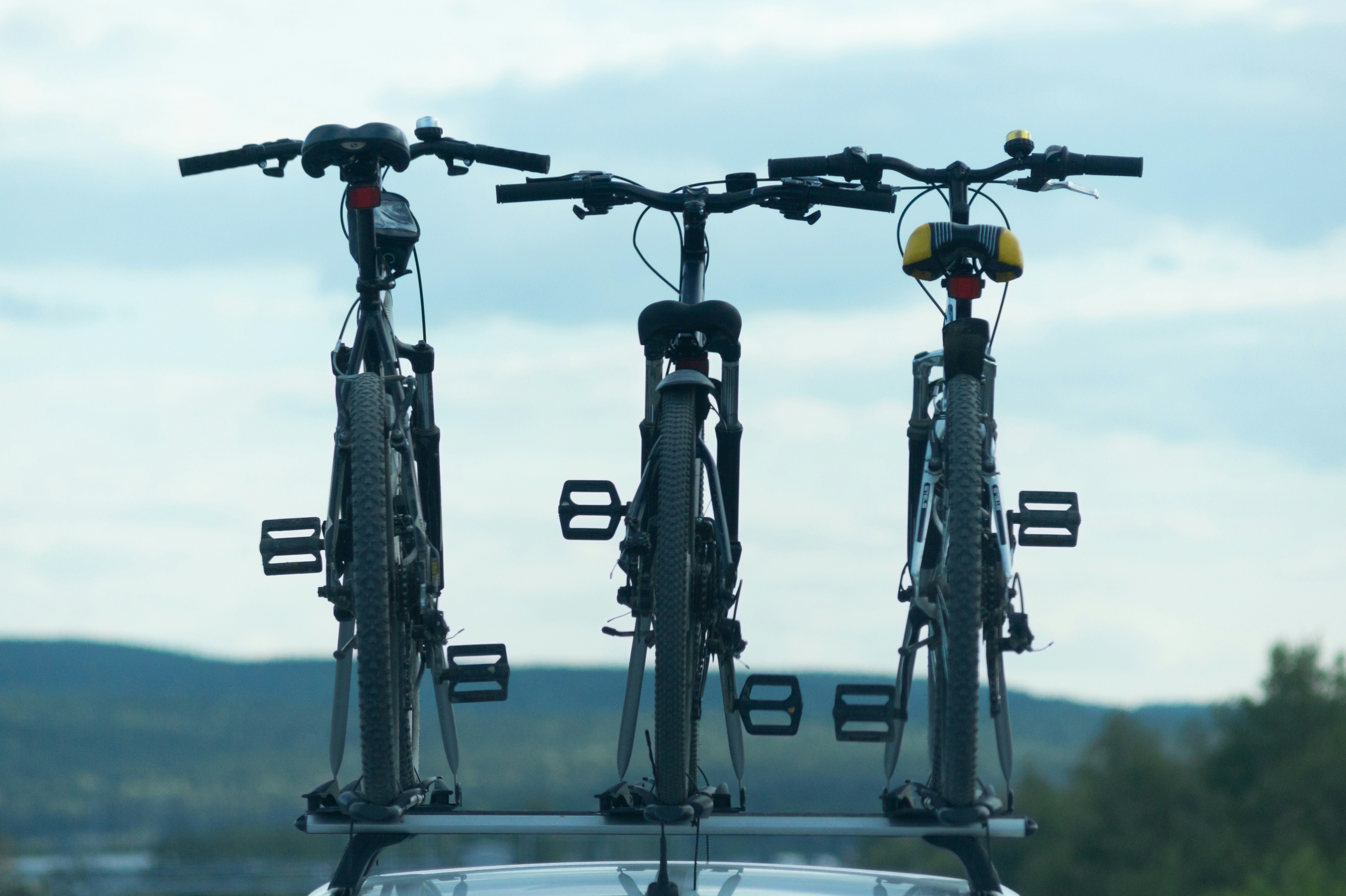 black and yellow drone on black metal stand