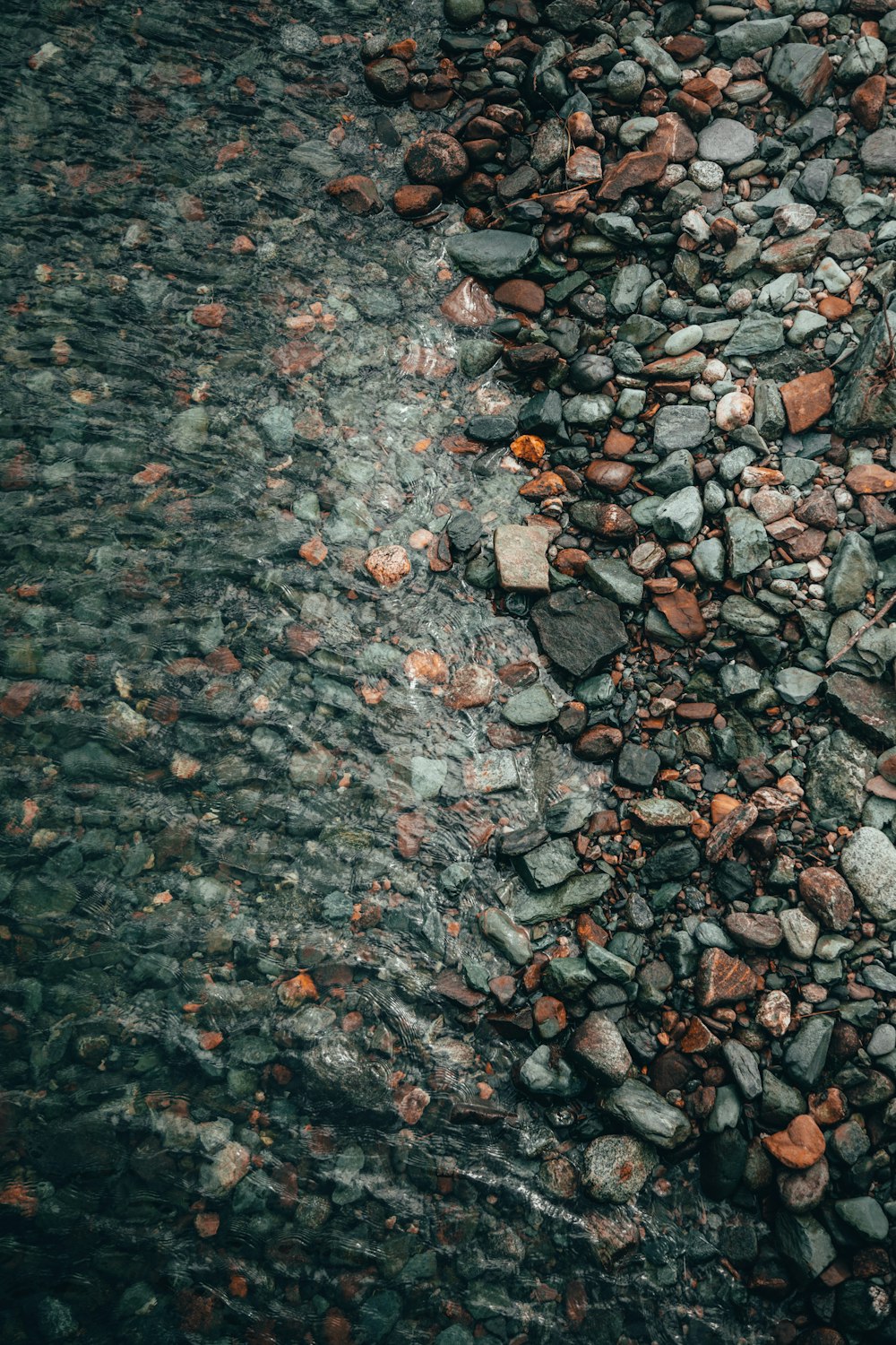 brown and gray stones on the ground