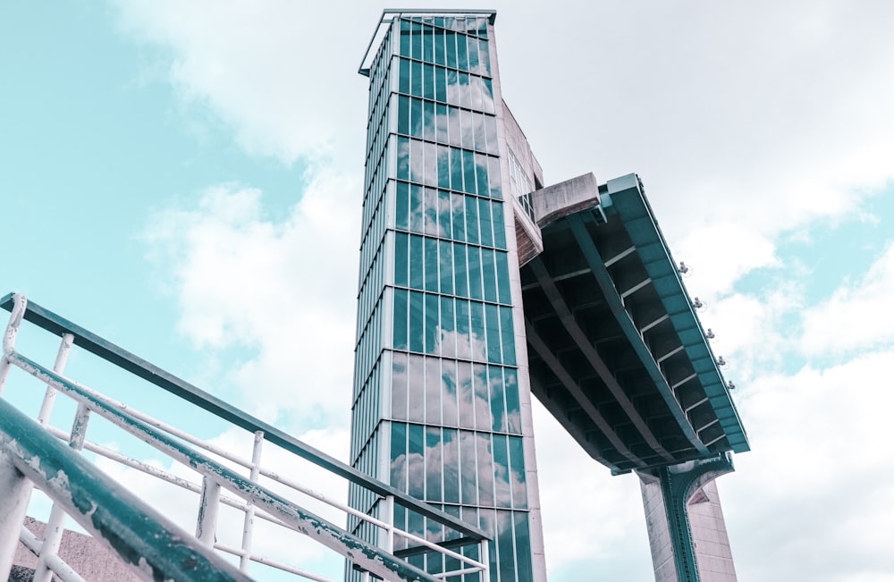 low angle photography of high rise building