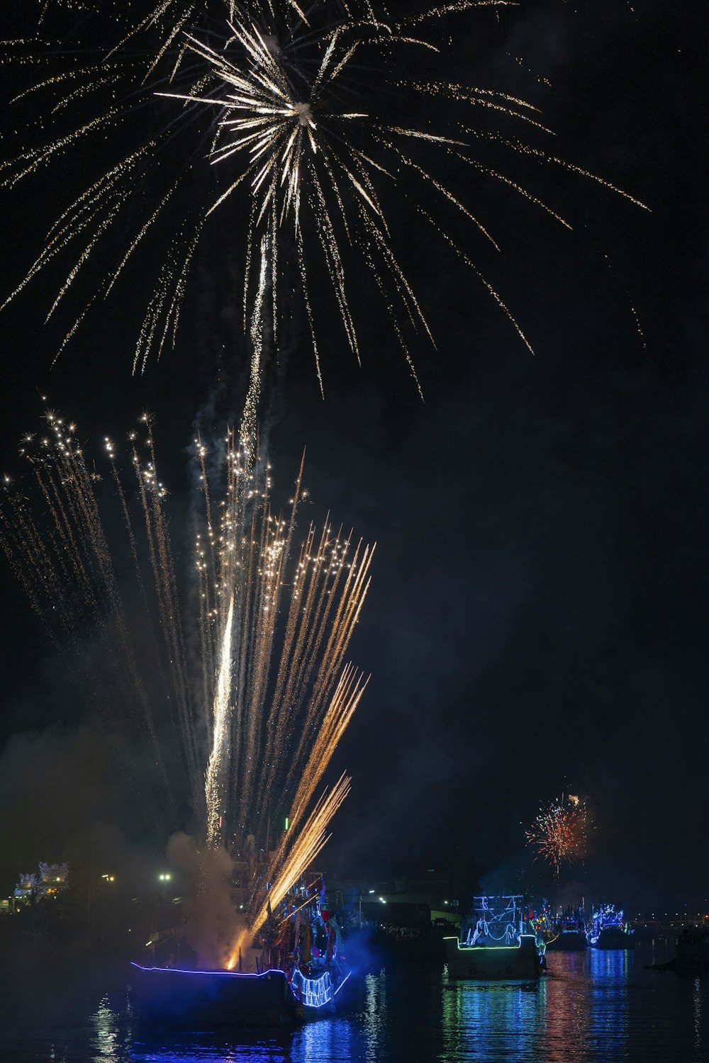 fireworks display during night time