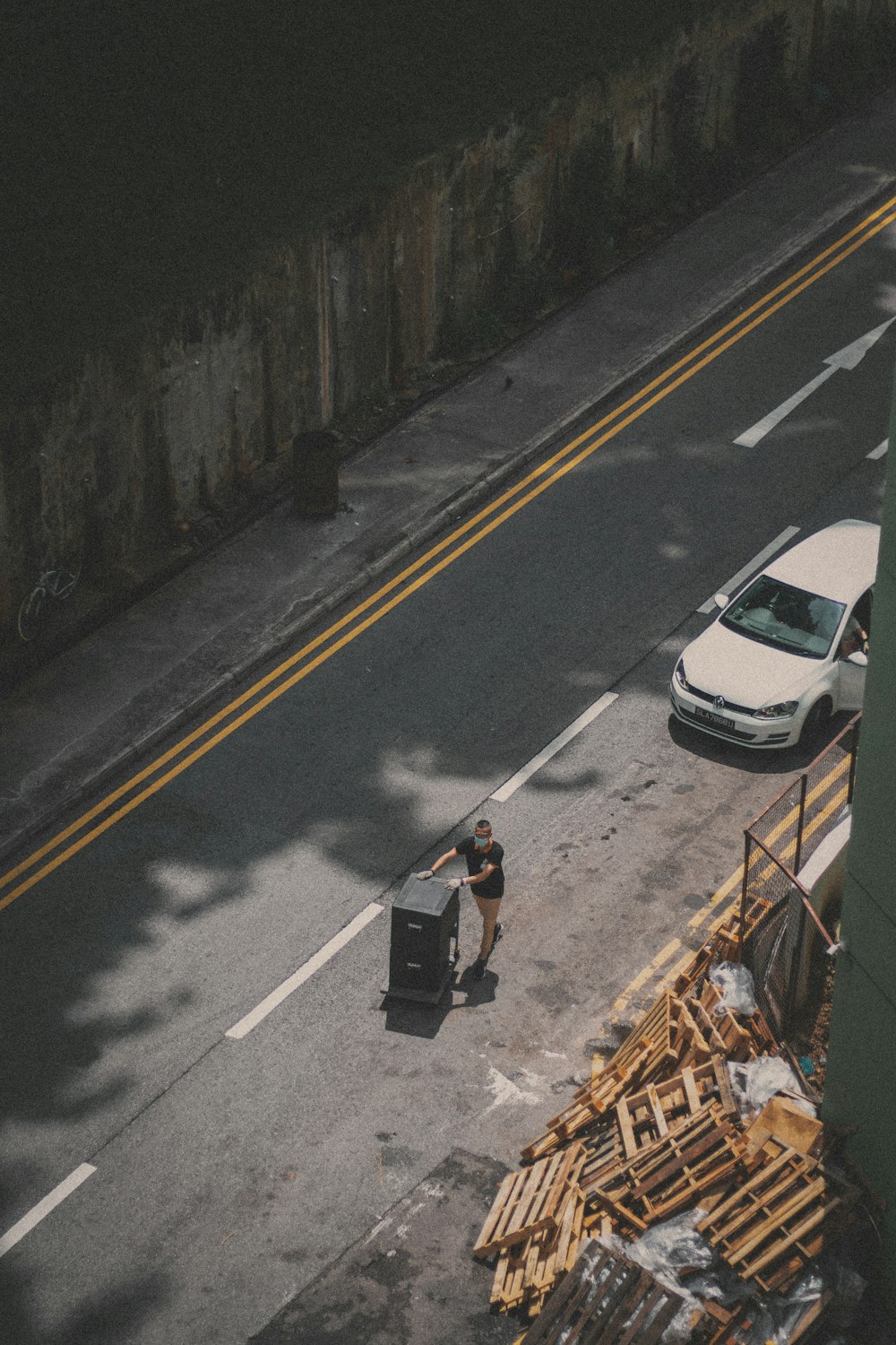 white car on road during daytime