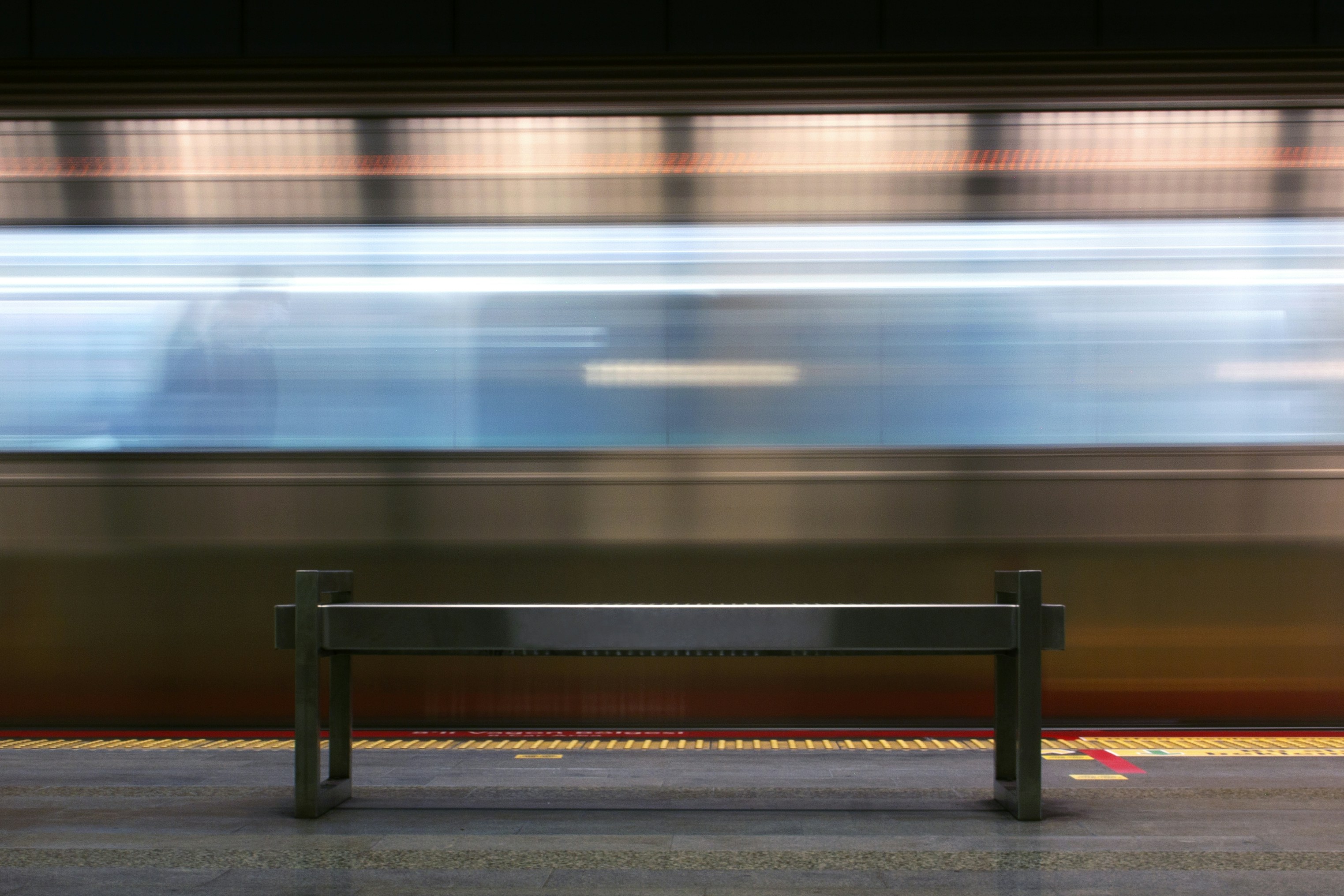 time lapse photography of train station