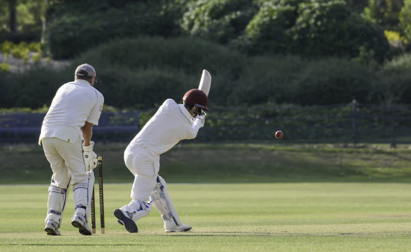 Cricketer in white uniform