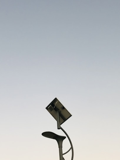 A modern solar lighting setup showcasing Adveera Technologies' products.