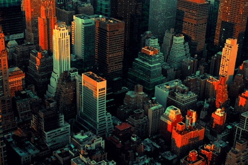 Aerial view of Emirates Gold refinery in Dubai under bright sunlight.