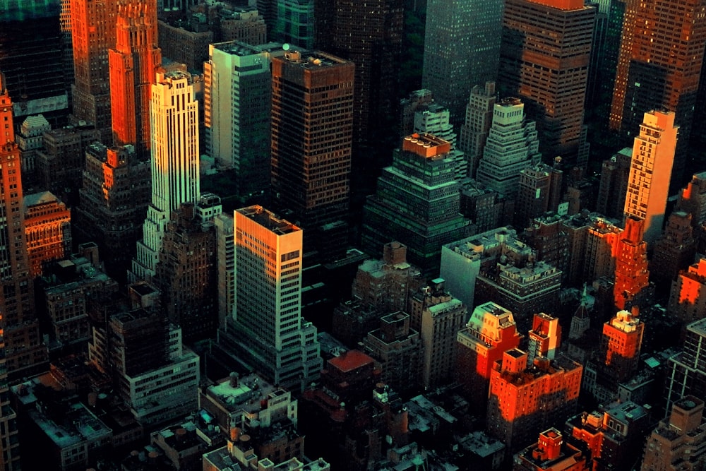 aerial view of city buildings during daytime