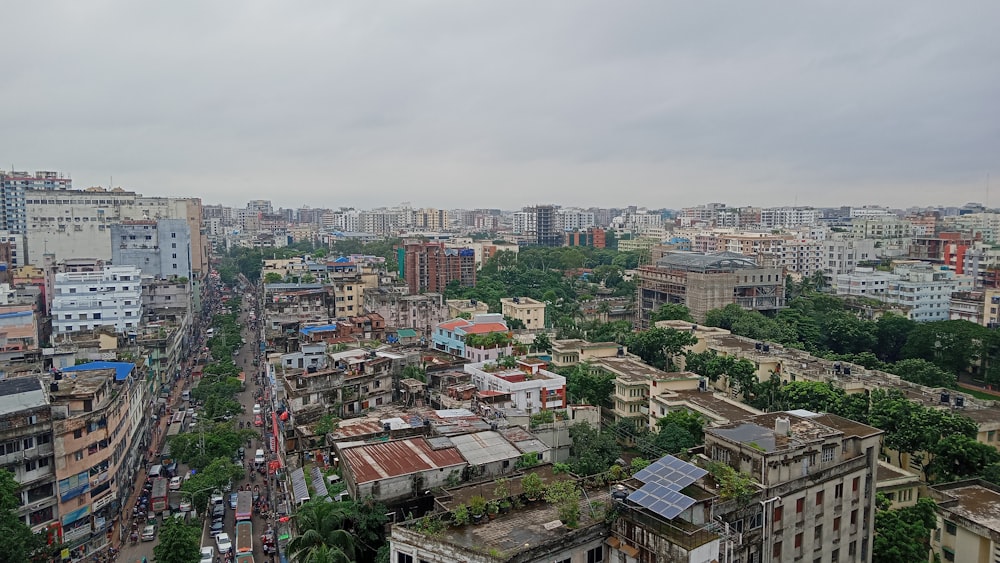 aerial view of city buildings during daytime