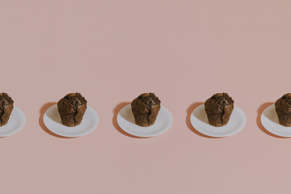 brown cookies on white ceramic plate