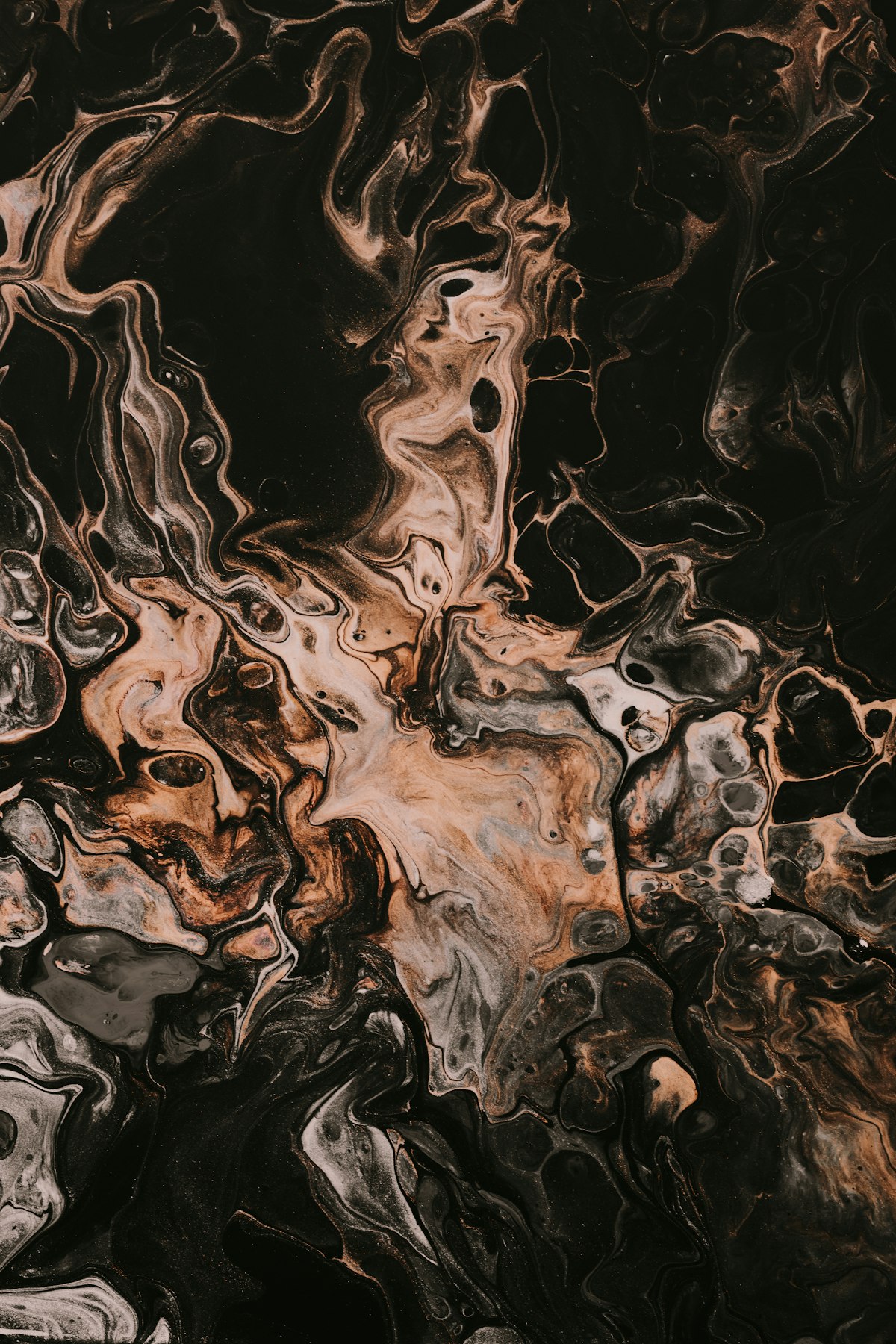 Ink and smoke abstract
