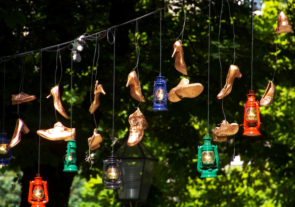 hanged brown wooden clothes hanger