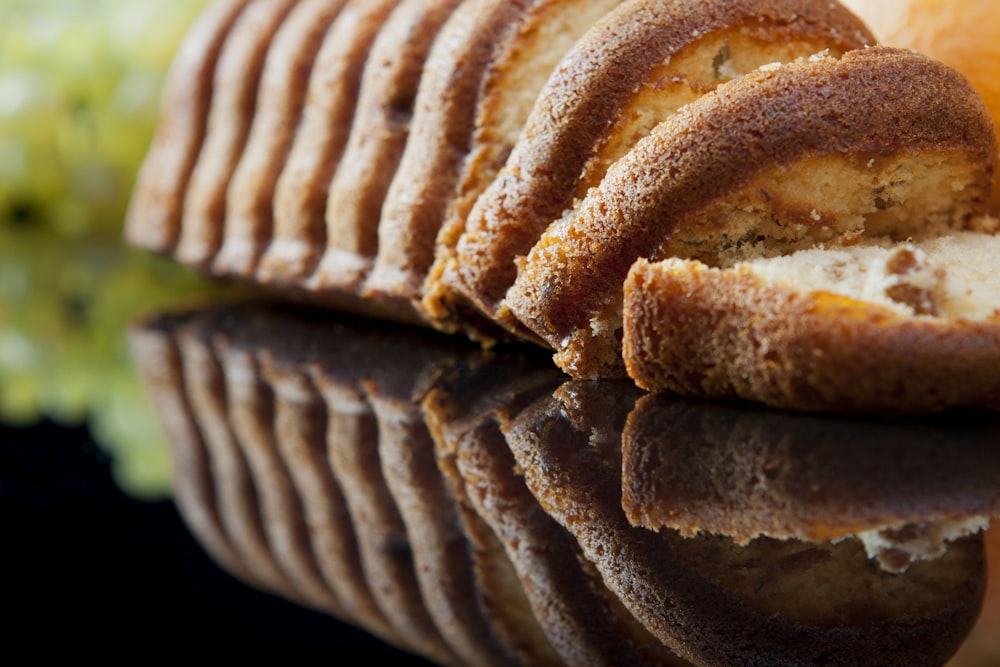 brown and white pastry on white ceramic plate