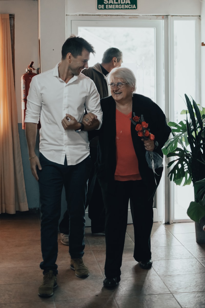 Caregiver assisting senior with daily hygiene