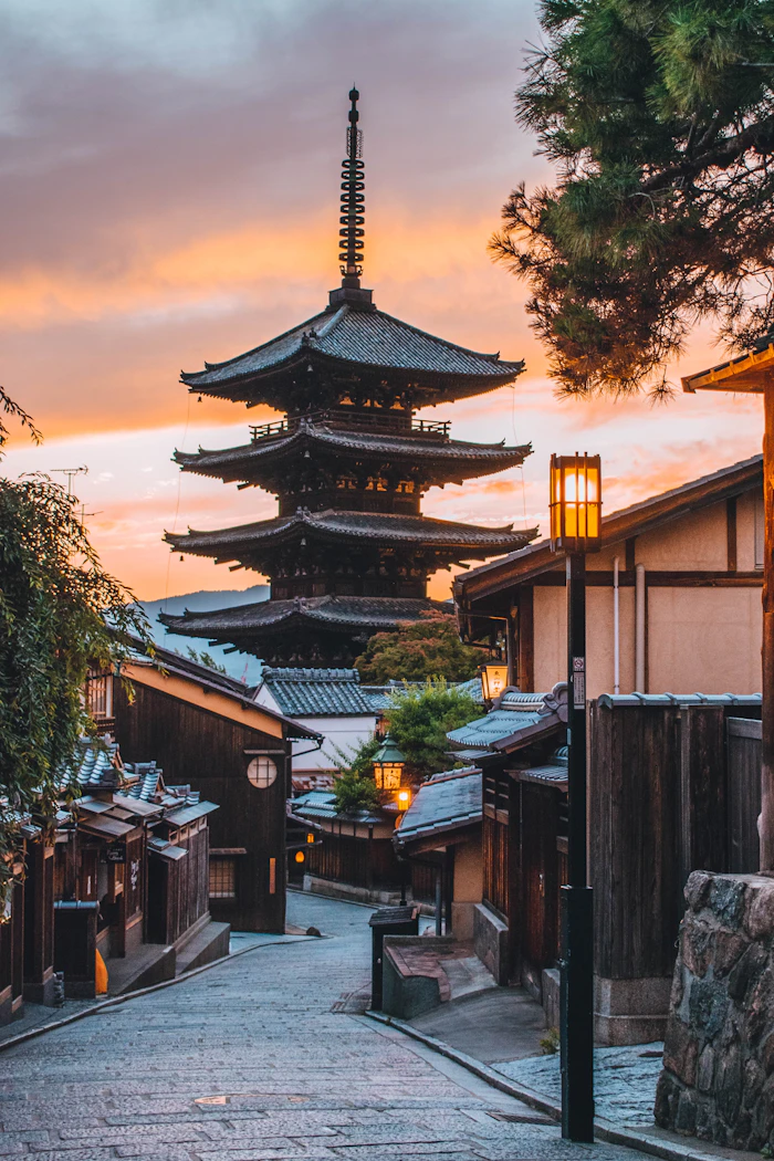 Pontocho alley at night with lanterns