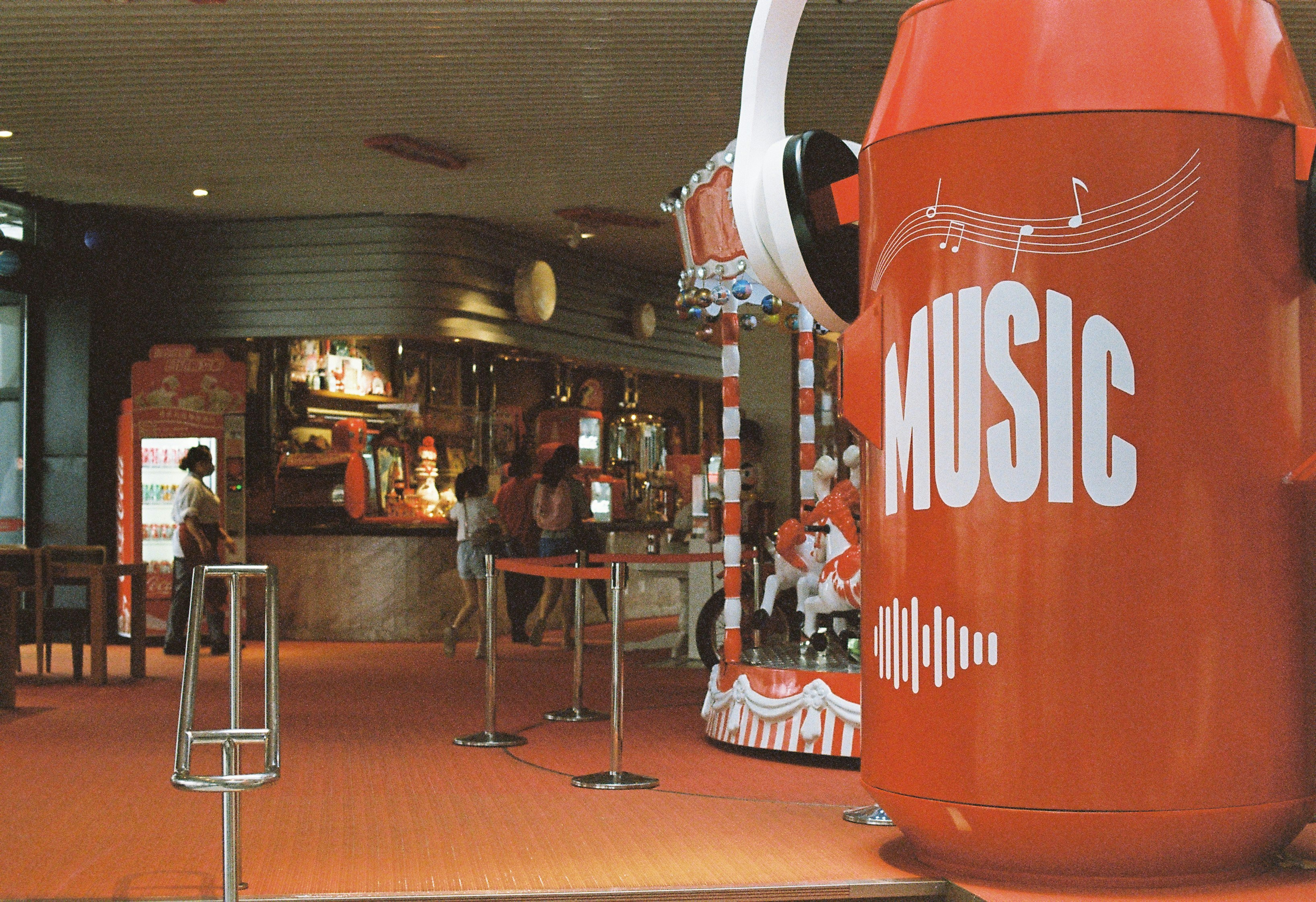 Music store interior