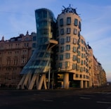 A modern commercial building showcasing innovative design.